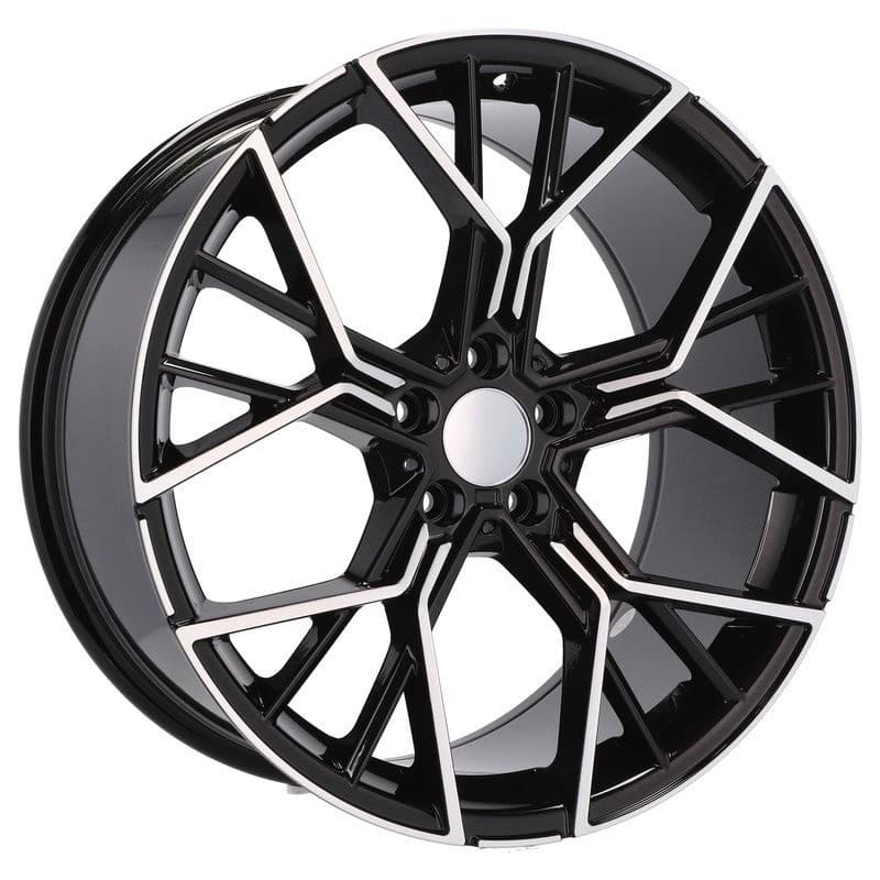 4 jantes 8.0 19 5x112 noir brillant