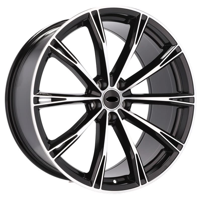 4 jantes 8.5 19 5x112 design audi noir brillant