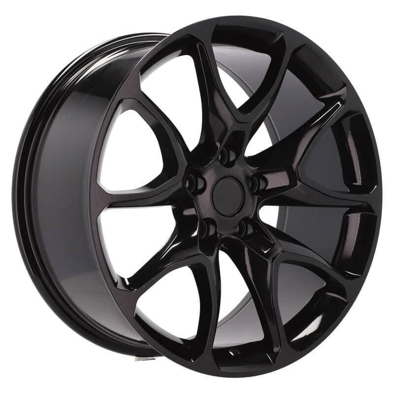 4 jantes 9.0 20 5x127 design jeep noir brillant