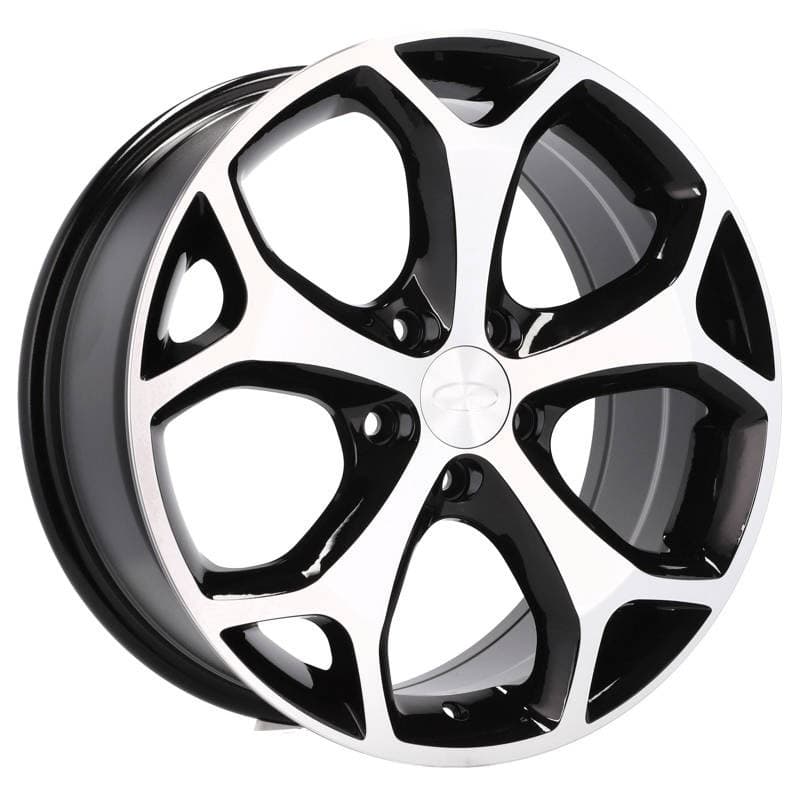 4 jantes 7.5 17 5x108 design ford noir brillant