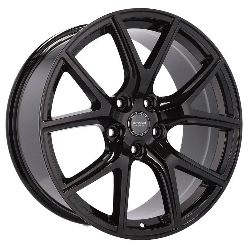 4 jantes 10.0 20 5x127 design jeep noir brillant