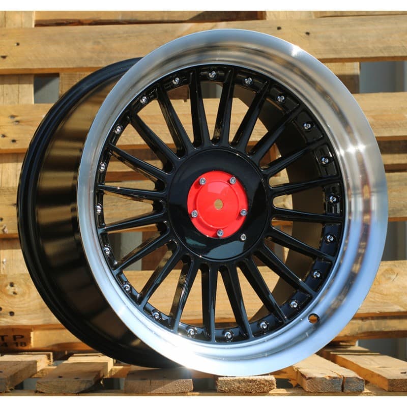 4 jantes 8.0 17 5x120 design bmw noir brillant