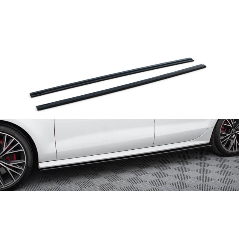 Side skirts diffusers audi s7 / a7 s-line c7 fl