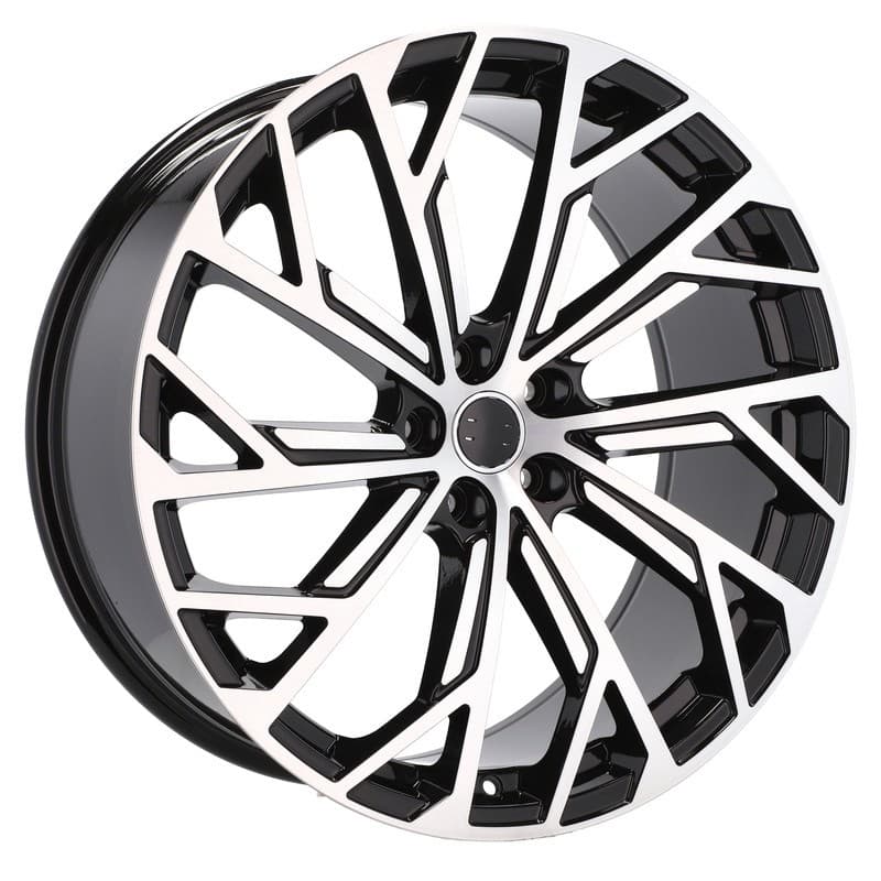 4 jantes 9.0 20 5x112 design audi noir brillant