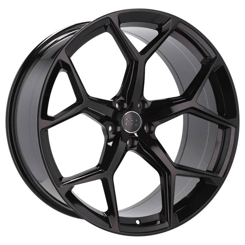 4 jantes 10.0 22 5x112 design audi noir brillant