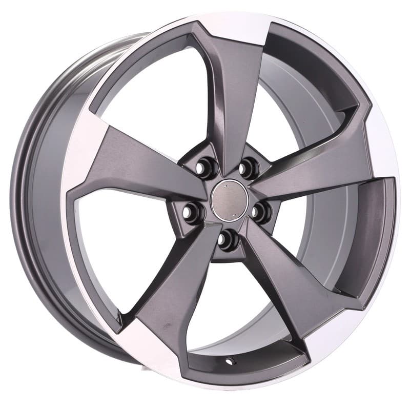 4 jantes 9.0 20 5x112 design audi gris mat