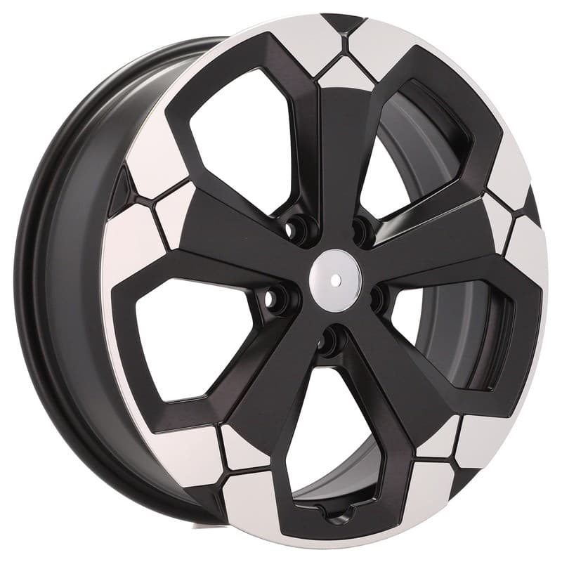 4 jantes 6.5 17 5x114.3 design dacia noir mat