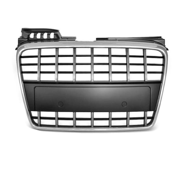 Grille sport chrome noir compatible avec audi a4 b7 04-08