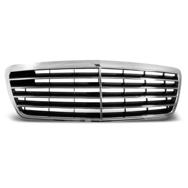 Grille chrome s'adapte à mercedes w210 e-classe 06.99-03.02.