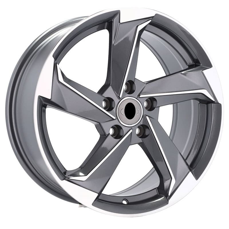 4 jantes 8.5 19 5x112 design audi gris brillant