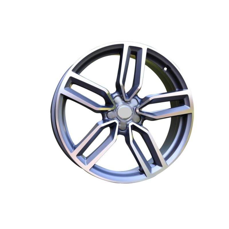 4 jantes 8.0 19 5x112 design audi gris brillant