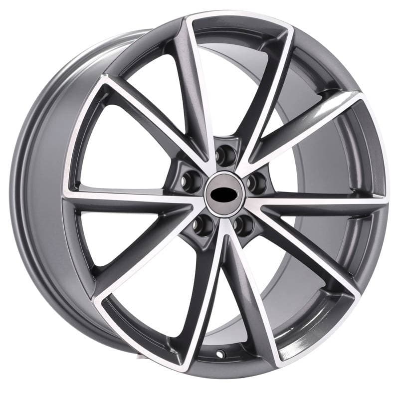4 jantes 8.5 19 5x112 design audi gris brillant