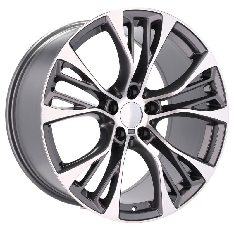 4 jantes 10.0 22 5x120 design bmw gris brillant