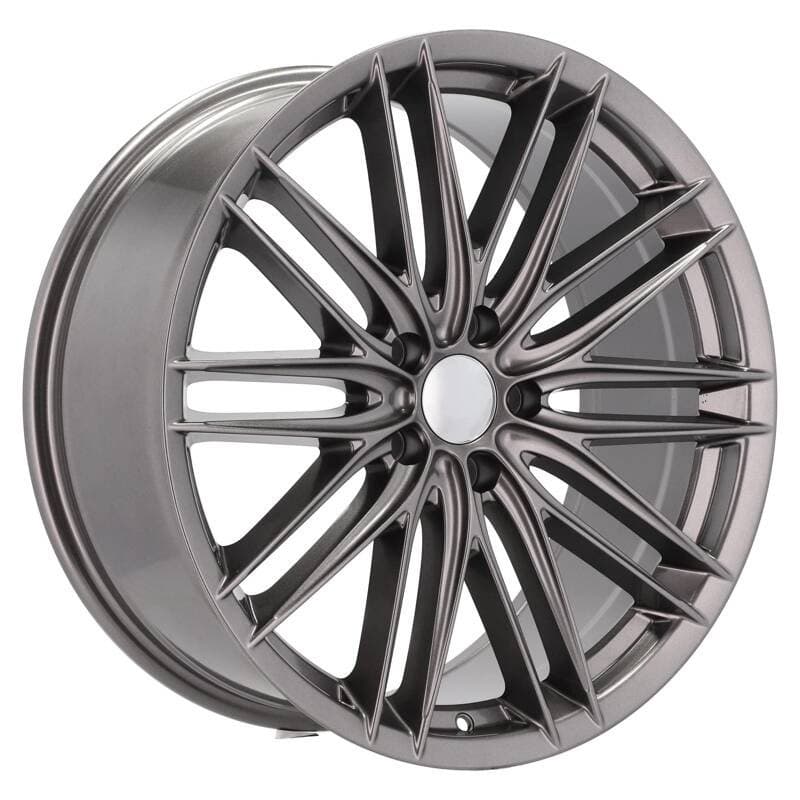 4 jantes 8.5 20 5x120 gris brillant