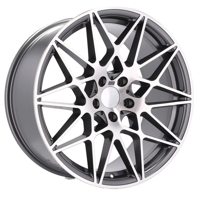4 jantes 9.5 19 5x120 design bmw gris brillant
