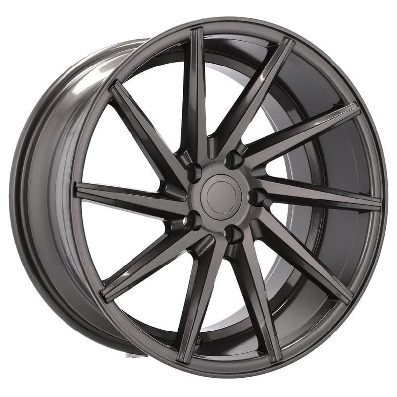 4 jantes 9.0 18 5x112 gris brillant