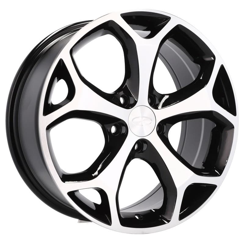 4 jantes 8.0 18 5x108 design ford noir brillant