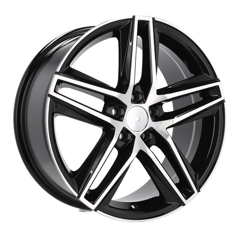 4 jantes 7.5 17 5x100 design seat noir brillant