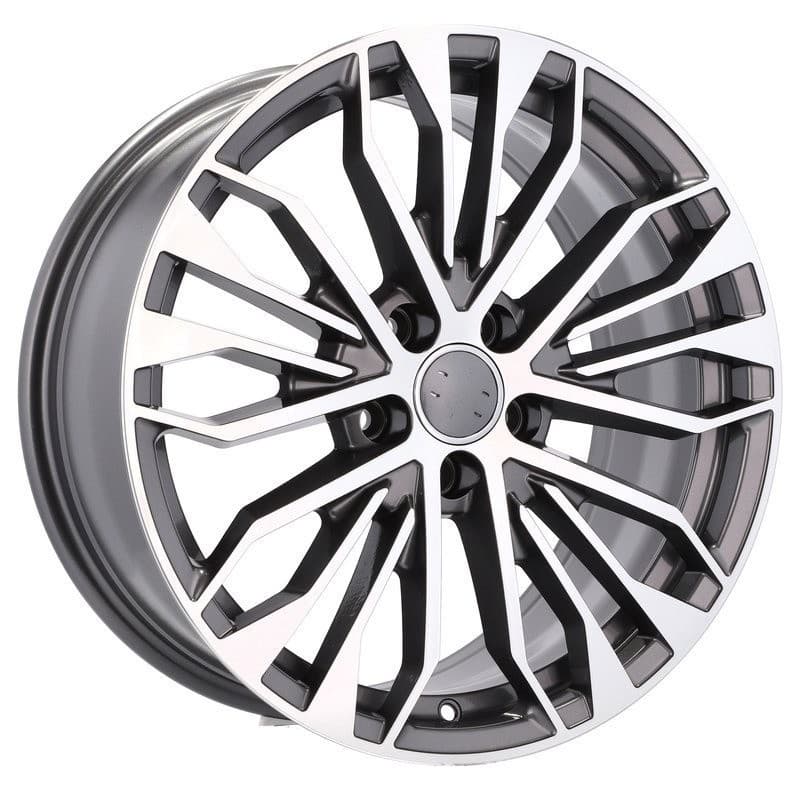 4 jantes 8.5 19 5x112 design audi gris brillant