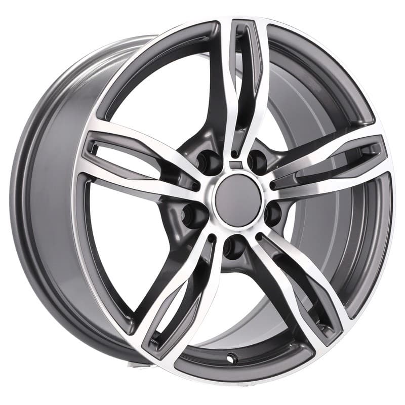 4 jantes 8.0 17 5x120 design bmw gris brillant