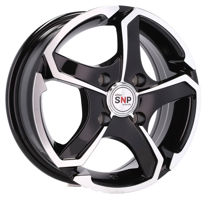 4 jantes 5.5 14 4x114.3 noir brillant