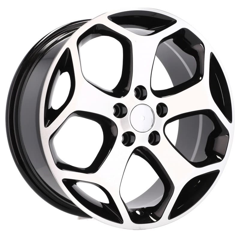 4 jantes 7.5 17 5x108 design ford noir brillant