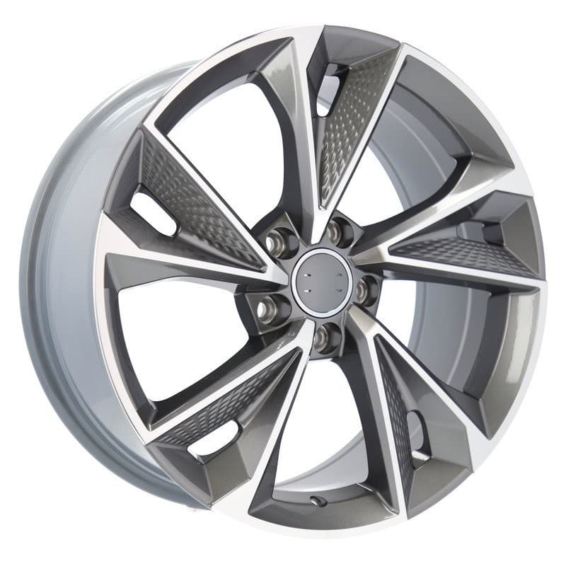 4 jantes 9.0 20 5x112 design audi gris brillant