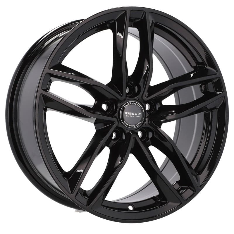 4 jantes 8.0 18 5x112 design audi noir brillant