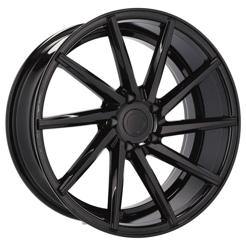 4 jantes 10.0 20 5x112 noir brillant