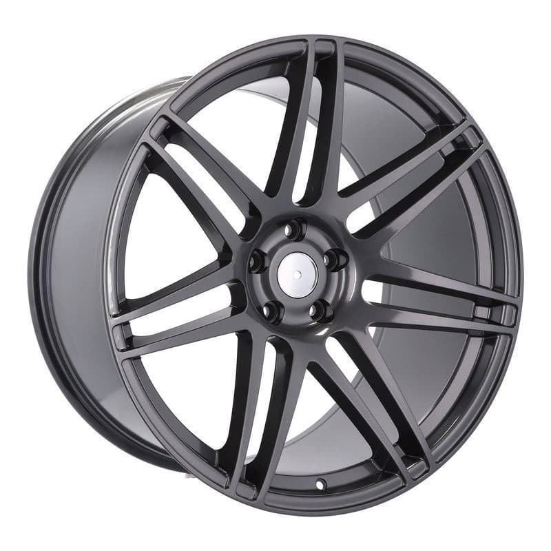 4 jantes 12.0 22 5x120 design bmw gris brillant