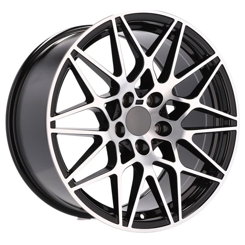 4 jantes 9.5 18 5x120 design bmw noir brillant