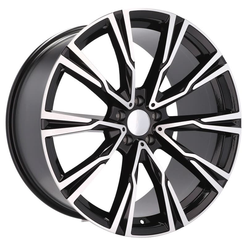 4 jantes 10.5 21 5x112 design bmw noir brillant