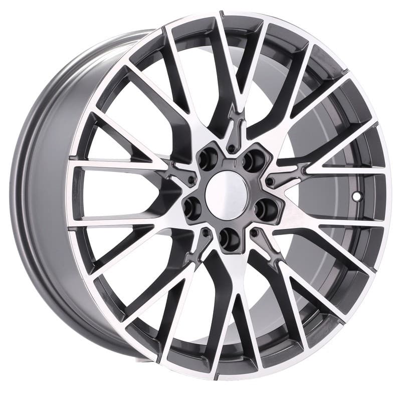 4 jantes 8.0 18 5x120 design bmw gris brillant