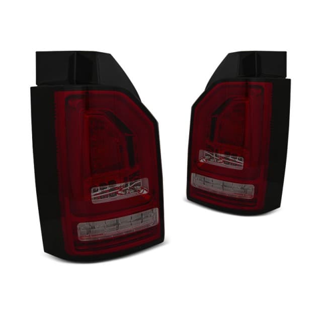 Feux arrière à barre led fumé rouge seq s'adapte au vw t6 15-19 oem led