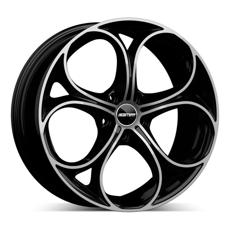 4 jantes 8.0 18 5x110 noir brillant