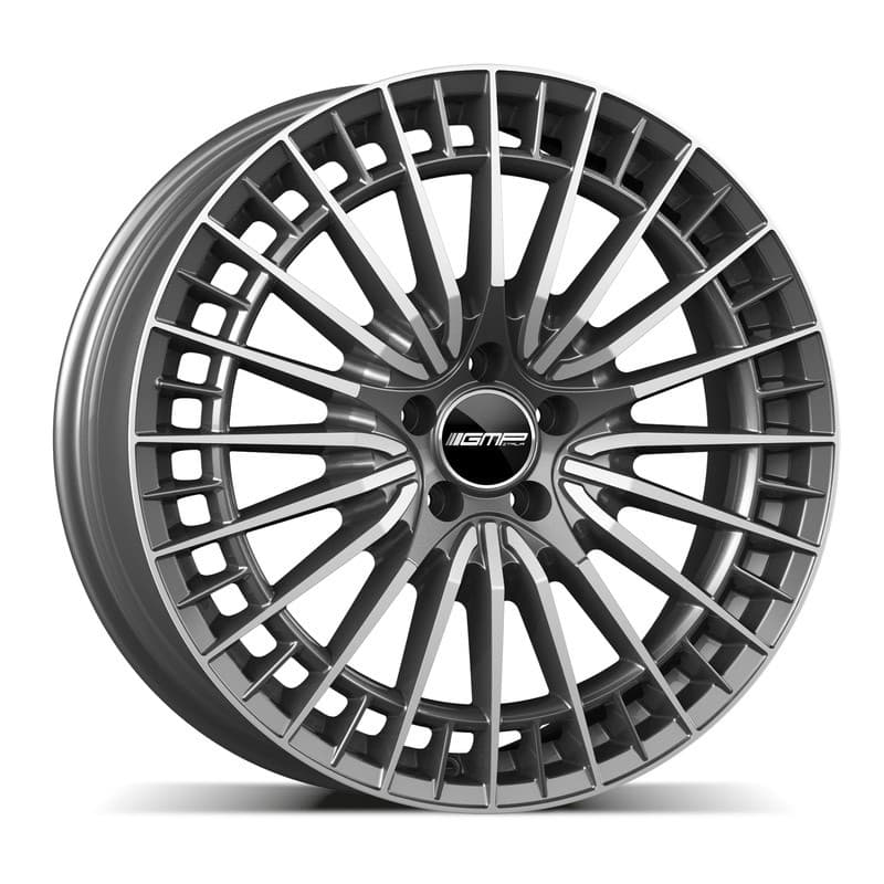 4 jantes 7.5 18 5x112 gris brillant