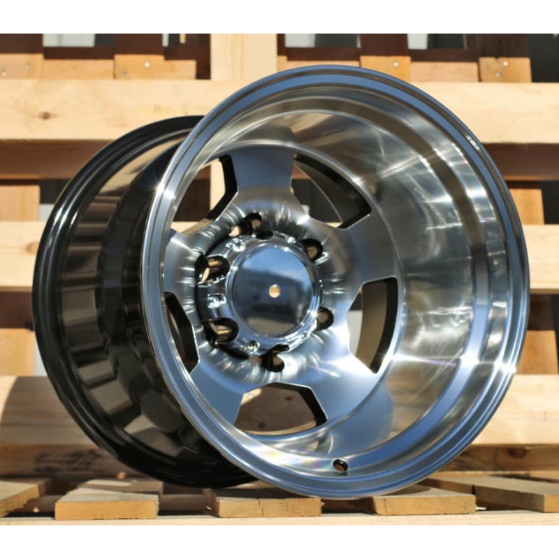 4 jantes 12.0 15 6x139.7 noir brillant