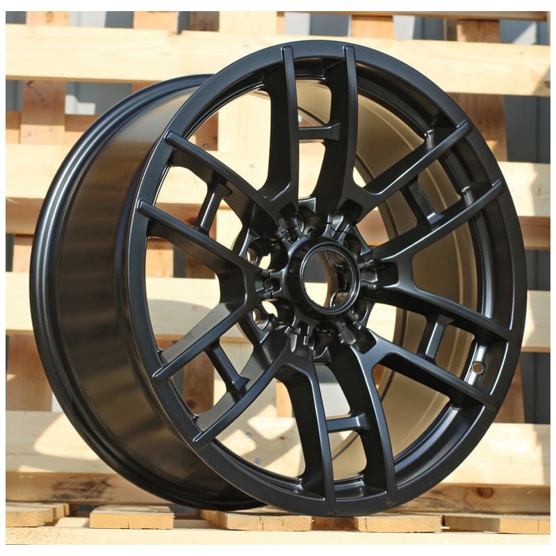 4 jantes 9.0 20 6x139.7 design toyota noir mat