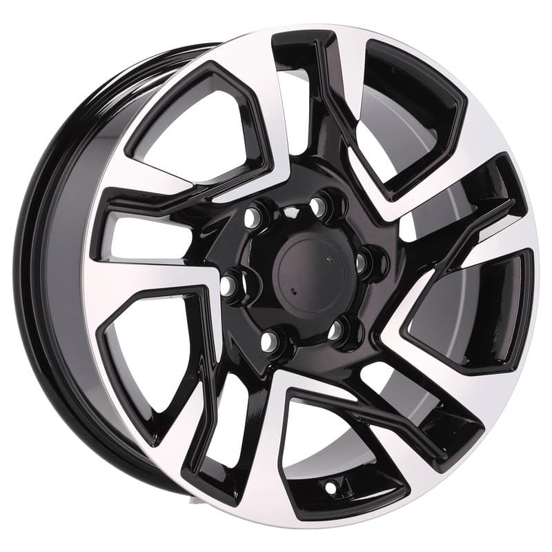 4 jantes 7.5 18 6x139.7 noir brillant