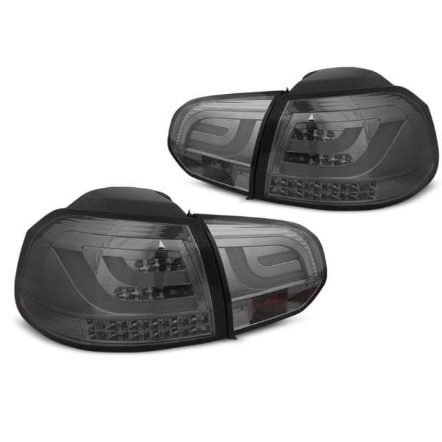 Feux arrière à barre led fumée s'adaptent au vw golf 6 10.08-12