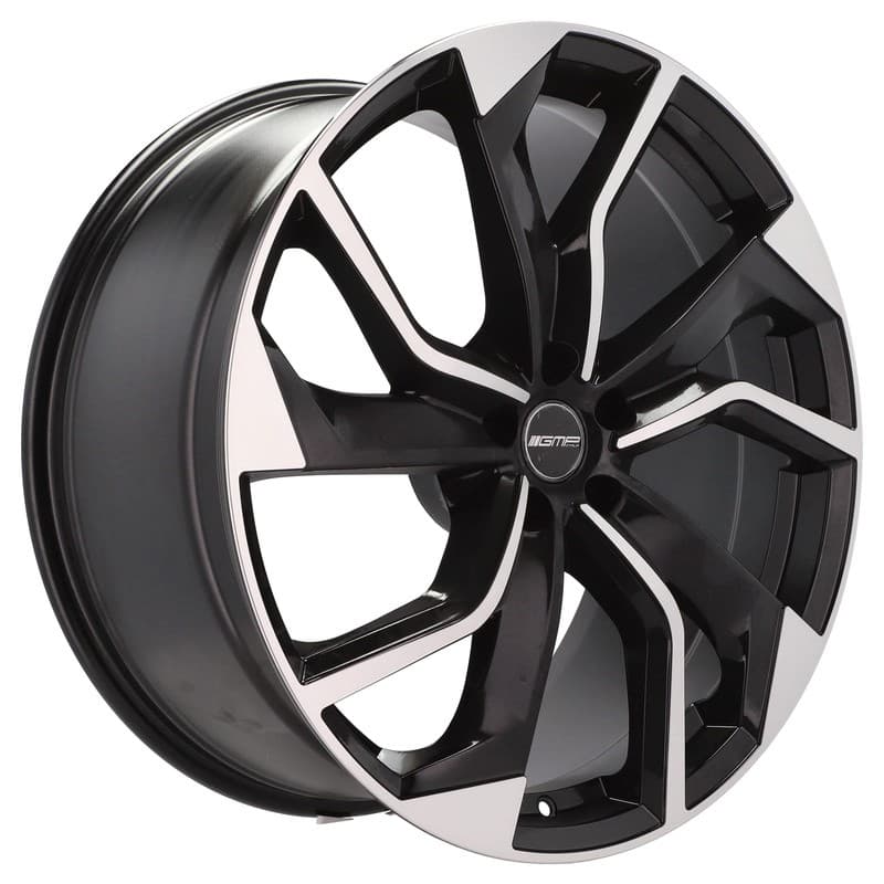 4 jantes 10.0 21 5x112 noir brillant