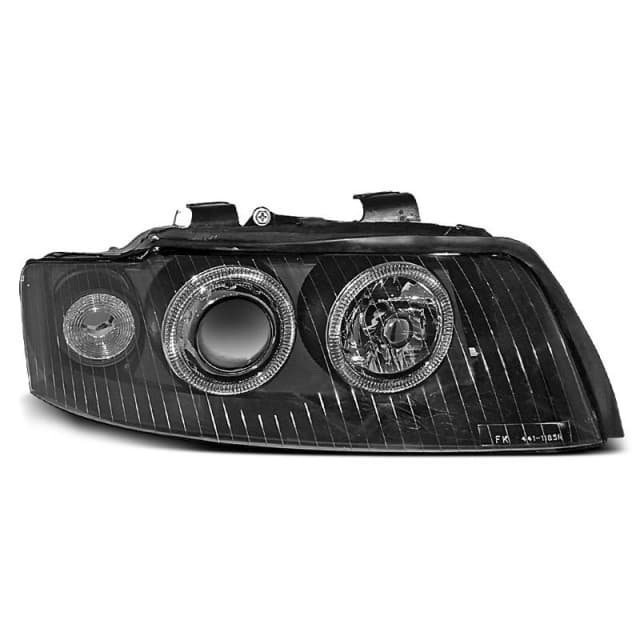 Phares angel eyes noirs s'adaptent à audi a4 10.00-10.04