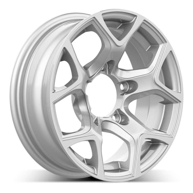 4 jantes 5.5 15 5x139.7 argent brillant