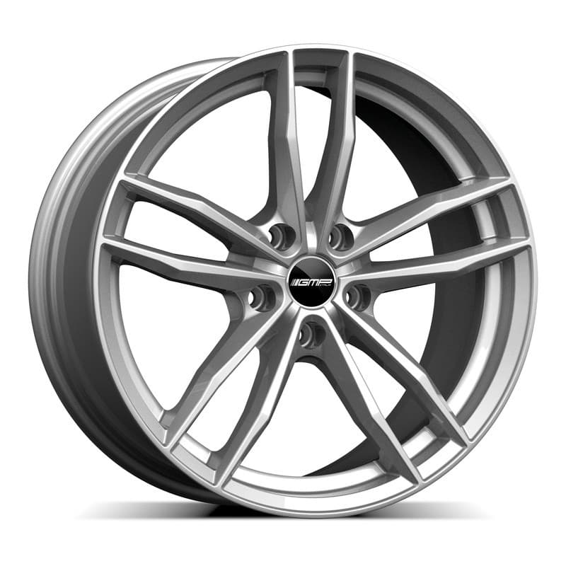 4 jantes 7.5 17 5x112 argent brillant