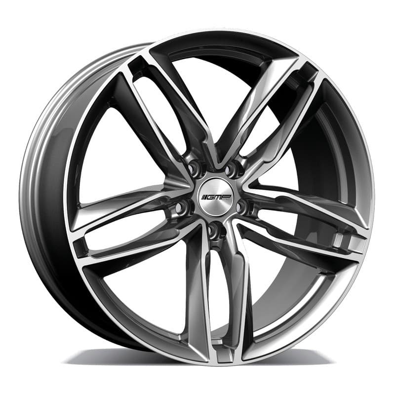 4 jantes 7.5 17 5x112 gris brillant