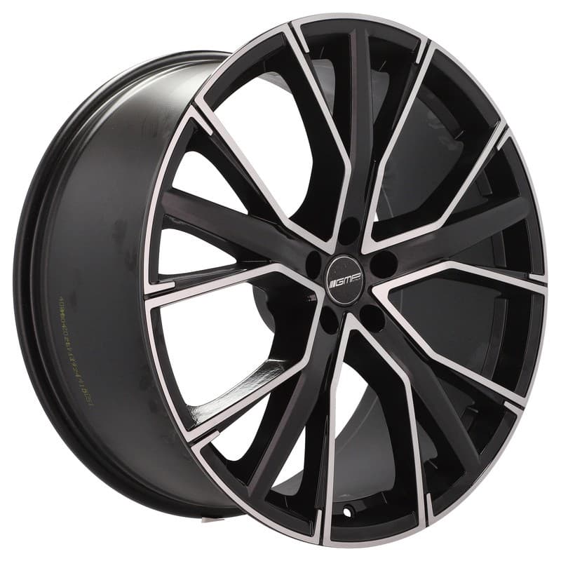 4 jantes 10.0 21 5x112 noir brillant