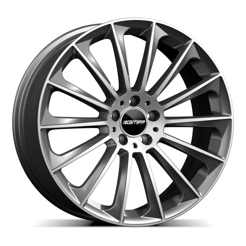 4 jantes 7.5 17 5x112 gris brillant