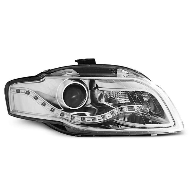 Phares vrais drl chrome s'adaptent à audi a4 b7 11.04-03.08