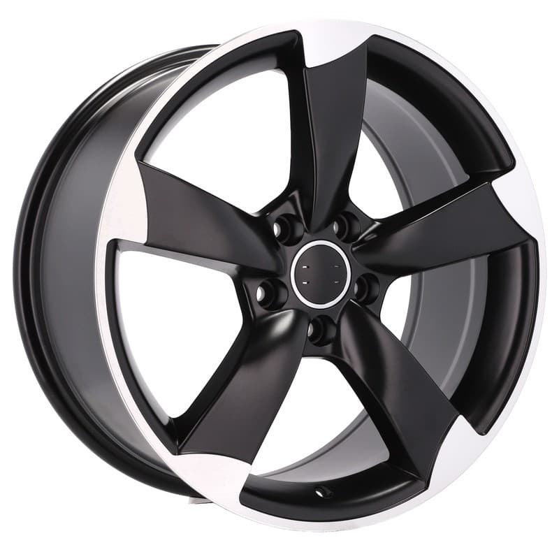 4 jantes 8.0 18 5x112 design audi noir brillant