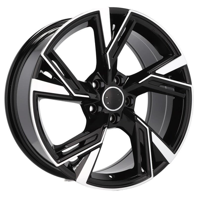 4 jantes 8.0 18 5x112 design audi noir brillant